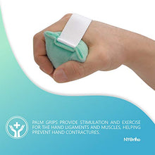 Load image into Gallery viewer, NYOrtho Pair of Palm Grips Hand Contracture Cushions with Elastic Band - Sweat Resistant Machine Washable Palm Protector
