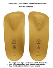 Load image into Gallery viewer, Emsold Ultra Thin Orthotic with Metatarsal Pad and Deep Heel Cup  Semi-Rigid Arch Support Insole for Men and Women  Relieves Pain from Plantar Fasciitis, Mortons Neuroma and Metatarsalgia
