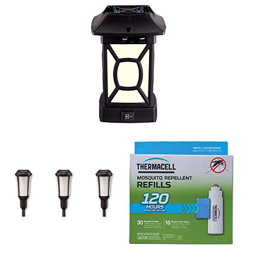 Thermacell Insect Repeller Lantern Bundle with Mosquito Repellent Torch (3 Pack) & Repellent Refill Package