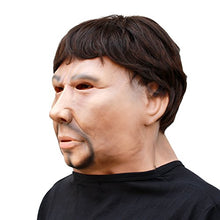 Load image into Gallery viewer, CreepyParty Novelty Halloween Costume Party Latex Human Realistic Head Mask Strong Man
