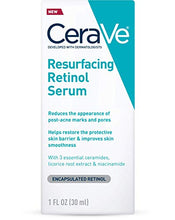 Load image into Gallery viewer, CeraVe Retinol Serum for Post-Acne Marks and Skin Texture | Pore Refining, Resurfacing, Brightening Facial Serum with Retinol | Fragrance Free &amp; Non-Comedogenic| 1 Oz
