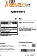 Load image into Gallery viewer, BulkSupplements.com Hyaluronic Acid (Sodium Hyaluronate) - Anti Aging Supplement - Pure Hyaluronic Acid - Ceramides Supplement (100 Grams - 3.5 oz)
