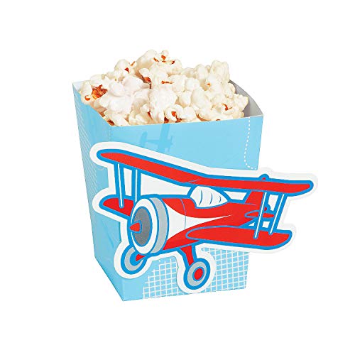 UP AND AWAY POPCORN BOXES (24PC) - Party Supplies - 24 Pieces
