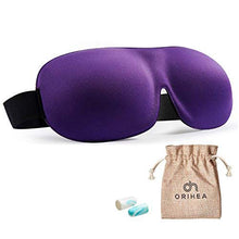 Load image into Gallery viewer, Eye Mask for Sleeping, Woman Sleep Mask, Patented Design 100% Blackout Eye Mask, 3D Contoured Comfortable Eye Cover &amp; Blindfold, Great for Travel/Nap/Night&#39;s Sleeping (Purple)
