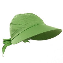 Load image into Gallery viewer, Lime Green Wide Brim Peak Gardening Sun Hat

