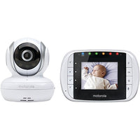 motorola MBP33S Wireless Video Baby Monitor with 2.8-Inch Color LCD, Zoom and Enhanced Two-Way Audio