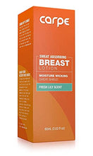 Load image into Gallery viewer, Carpe No-Sweat Breast - Helps Keep Your Breasts and Skin Folds Dry - Sweat Absorbing Lotion - Helps Control Under Breast Sweat - Great For Chafing and Stain Prevention
