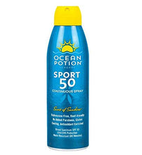 Load image into Gallery viewer, Ocean Potion Sport Continuous Spray, SPF 50, 5.5 Ounce
