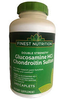 Finest Nutrition Glucosamine Chondroitin Caplets Double Strength 240 ea, New Look