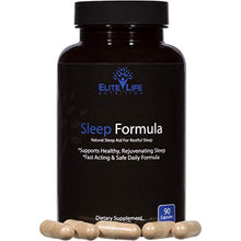 Load image into Gallery viewer, Natural Sleep Aid - Safe, Healthy, Fast-Acting Sleeping Pills - Best Sleep Formula for Adults, Men and Women - Restful Sleep, Non Habit Forming Supplement - End Insomnia, Feel Refreshed - 90 Capsules
