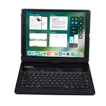 Load image into Gallery viewer, LENRICH iPad pro 12.9 case with keyboard 2017 2015,360 Rotatable Wireless Keyboard Smart Folio 180 Swivel Stand Hard Shell Cover Auto Sleep/Wake up Black
