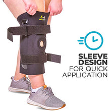 Load image into Gallery viewer, BraceAbility Knee Brace for Large Legs and Bigger People with Wide Thighs - Kneecap Protection Pad Treats Patellar Tendonitis, Chondromalacia, Patellofemoral Pain, Instability and Dislocation (2XL)
