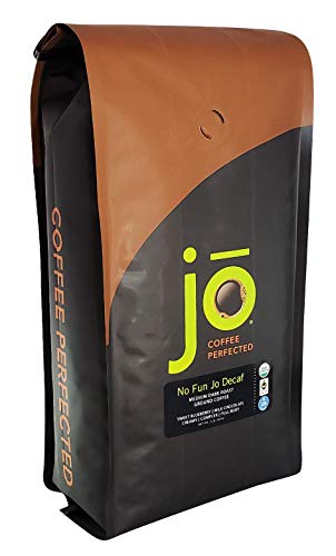 NO FUN JO DECAF: 2 lb, Organic Decaf Ground Coffee, Swiss Water Process, Fair Trade Certified, Medium Dark Roast, 100% Arabica Coffee, USDA Certified Organic, NON-GMO, Chemical & Gluten Free