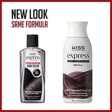 Load image into Gallery viewer, Kiss Express Semi-Permanent Hair Color 100mL (3.5 US fl.oz) (6 Count, Jet Black)
