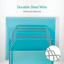 Load image into Gallery viewer, Mindspace Multi Step File Organizer | Stackable Letter Tray | File Holder | The Wire Collection, Silver

