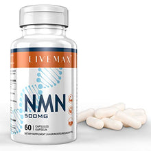 Load image into Gallery viewer, NMN Supplement 500mg- Enhance Concentration, Boost Energy, Improve Memory &amp; Clarity for Men &amp; Women - Your Best NAD Booster (1 Bottles)
