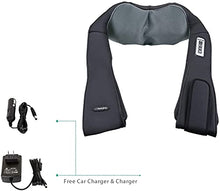 Load image into Gallery viewer, Naipo Cordless &amp; Rechargeable Shiatsu Back Neck and Shoulder Massager with Heat 3D Deep Kneading Massage for Neck, Back, Shoulder, Foot and Legs
