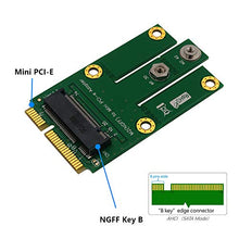 Load image into Gallery viewer, M.2 NGFF Key B to Mini PCI-E Adapter for WWAN, CDMA,LTE, GPS Card
