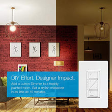 Load image into Gallery viewer, Lutron Caseta Smart Home Dimmer Switch, Works with Alexa, Apple HomeKit, and the Google Assistant | for LED Light Bulbs, Incandescent Bulbs and Halogen Bulbs | PD-6WCL-WH | White
