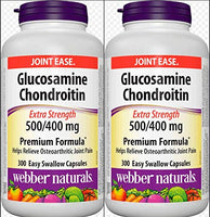 Webber Naturals Glucosamine 500mg and Chondroitin 400mg  Sulfate Twin Pack (2 x 300 capsules)