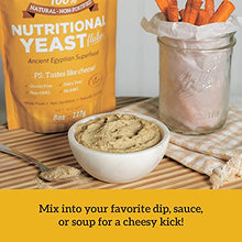 Load image into Gallery viewer, Non Fortified Nutritional Yeast Flakes, Whole Foods Based Protein Powder, Vegan, Gluten Free, Vitamin B Complex, Beta-glucans and All 18 Amino Acids (8 oz.)
