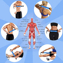 Load image into Gallery viewer, Handheld EVA Foam Muscle Roller Sticks for Relief Muscle Soreness, Cramping,Tightness,Soothing Cramps, Rub Muscle for Relief &amp; Recovery (Blue)
