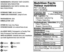 Load image into Gallery viewer, Organic Tart Cherry Powder, 1 Pounds  Non-GMO, Raw, Kosher, Vegan Superfood, Bulk, Rich in Antioxidants, Great for Juices, Drinks, and Smoothies
