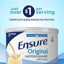 Load image into Gallery viewer, Ensure Original Nutrition Powder with 9 grams of protein, Meal Replacement, Vanilla, 14 oz, 3 count
