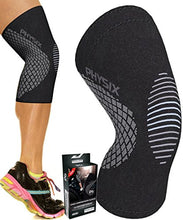 Load image into Gallery viewer, Physix Gear Knee Support Brace - Best No-Slip Knee Braces for Knee Pain Women &amp; Men, Compression Knee Sleeves for Running Workout Walking Hiking Sports Arthritis ACL Torn Meniscus (1 Piece, Grey XL)
