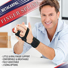 Load image into Gallery viewer, Metacarpal Finger Splint Hand Brace  Hand Brace &amp; Metacarpal Support for Broken Fingers, Wrist &amp; Hand Injuries or Little Finger Fracture(Right - Large/XL)
