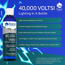 Load image into Gallery viewer, Trace Minerals  40,000 Volts! (8oz) | Liquid Electrolyte Concentrate Drops | Relief of Dehydration, Leg &amp; Muscle Cramps | Energy Support with Magnesium, Potassium, Sulfate, Boron &amp; Trace Minerals
