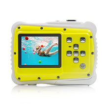 Load image into Gallery viewer, Underwater Camera Kids Digital Camera IP68 Waterproof Shatterproof Dustproof 5MP for Kids Outdoor use, Yellow,Sport Action Camera
