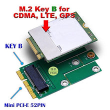 Load image into Gallery viewer, M.2 NGFF Key B to Mini PCI-E Adapter for WWAN, CDMA,LTE, GPS Card
