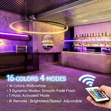 Load image into Gallery viewer, LED Strip Lights Music - DotStone RGB LED Light Strip Kit 16.4ft SMD 5050 Tape Lights, Color Changing Rope Lights with Remote for Bedroom Home Kitchen TV Party Desk Room
