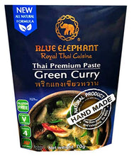 Load image into Gallery viewer, Blue Elephant brand Royal Thai Cuisine GREEN CURRY PASTE Wt. 70 g. // BENJAWAN shop
