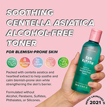Load image into Gallery viewer, I DEW CARE Zen Kitten | Non-comedogenic Alcohol-Free Toner with Centella Asiatica | Toner for Blemish-Prone and Sensitive Skin | Korean Skincare, Vegan, Cruelty-Free, Paraben-Free, Alcohol-Free
