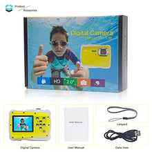 Load image into Gallery viewer, Underwater Camera Kids Digital Camera IP68 Waterproof Shatterproof Dustproof 5MP for Kids Outdoor use, Yellow,Sport Action Camera
