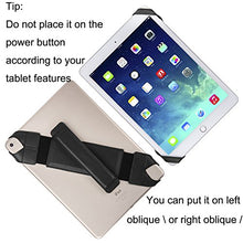 Load image into Gallery viewer, Joylink Universal Tablet Hand Holder Strap, 360 Degrees Swivel LeathJer Handle Grip with Elastic Belt, Secure &amp; Portable for 10.1&quot; Tablets (Samsung Asus Acer iPad etc), Black
