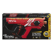 Load image into Gallery viewer, NERF Perses Mxix-5000 Rival Motorized Blaster (Red) -- Fastest Blasting Rival System, up to 8 Roundsper S -- Rechargeable Battery, Quick-Load Hopper
