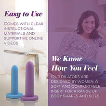 Load image into Gallery viewer, Intimate Rose Medium 4-Pack Silicone Dilators for Women &amp; Men, Sizes 3-6 - Dilator Set to Help with Vaginismus, Atrophy, Vulvodynia, Dyspareunia, Therapy After Radiation

