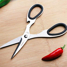 Load image into Gallery viewer, ZHONGYUE Home Kitchen Scissors, Meat Scissors, Kitchen Gadgets, Stainless Steel Food Scissors, Kitchen Fruit And Vegetable Scissors, Chicken Legs Scissors (Color : Silver)

