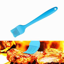 Load image into Gallery viewer, Heat Resistant Silicone Stainless Steel Kitchen Grilling Tongs 9&quot; and 12 inch Heavy Duty, Basting BBQ Pastry Brushes Oil Bottle Brush for Burgers Bacon Sausage Steaks Eggs Pancakes - Set of 4
