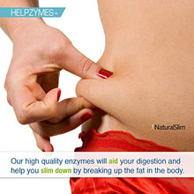 Load image into Gallery viewer, NaturalSlim Helpzymes - Premium Formula Digestive Enzymes for Ultra Digestion &amp; Absorption w/ HLC Acid &amp; Pancreatin - Metabolism Support Supplements - Gluten Free Constipation &amp; Gas Relief - 100 Caps
