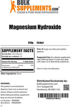 Load image into Gallery viewer, BulkSupplements.com Magnesium Hydroxide Powder - Colon Support - Mild Laxative - Magnesium Supplement (250 Grams - 8.8 oz)
