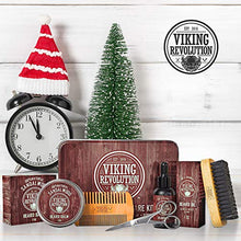 Load image into Gallery viewer, Beard Care Kit for Men- Sandalwood- Ultimate Beard Grooming Kit includes 100% Boar Beard Brush, Wood Beard Comb, Sandalwood Beard Balm, Sandalwood Beard Oil, Beard &amp; Mustache Scissors in a Metal Box
