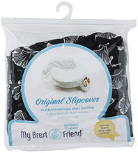 Load image into Gallery viewer, My Brest Friend Original Nursing Pillow Slipcover - Pillow Not Included, Black Flowing Fans

