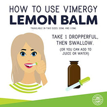 Load image into Gallery viewer, Vimergy Lemon Balm 4:1 (30 ml)

