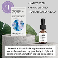 Load image into Gallery viewer, Avenova Eyelid and Eyelash Cleanser Spray - Dry Eye Relief With Pure Hypochlorous Acid, Gentle Everyday Lash Cleanser For Blepharitis Irritation and Stye Treatment, FDA Cleared Formula, 20mL (0.68oz)
