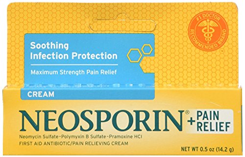 Neosporin Plus First Aid Antibiotic Pain Relieving Cream, 0.5 oz, 4 Count