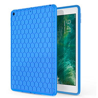 MoKo Fit 2018/2017 iPad 9.7 6th/5th Generation - Light Weight Shock Proof Soft Silicone Back Cover [Kids Friendly] Fit iPad 9.7 Inch 2018/2017, Blue